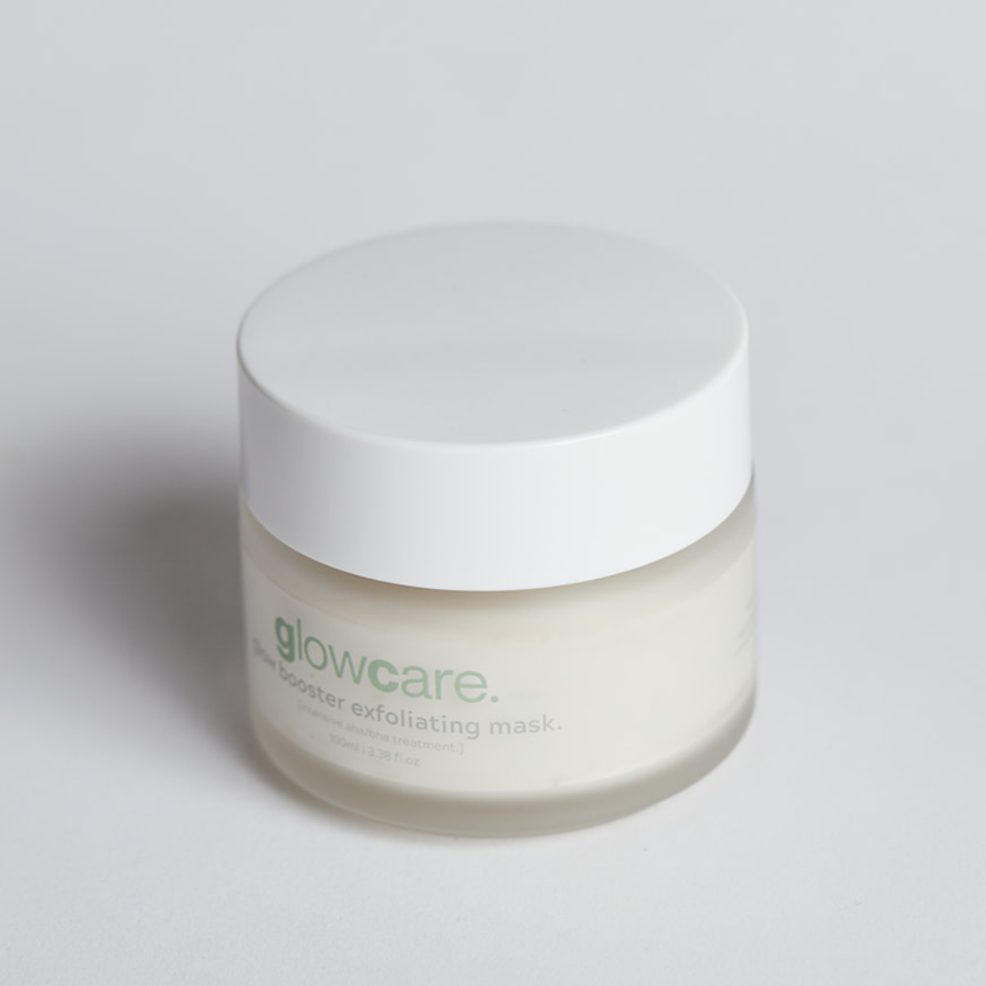 glow booster exfoliating mask.