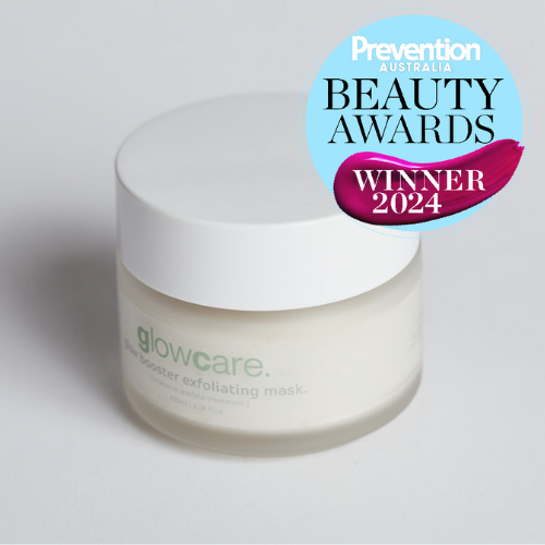 glow booster exfoliating mask.